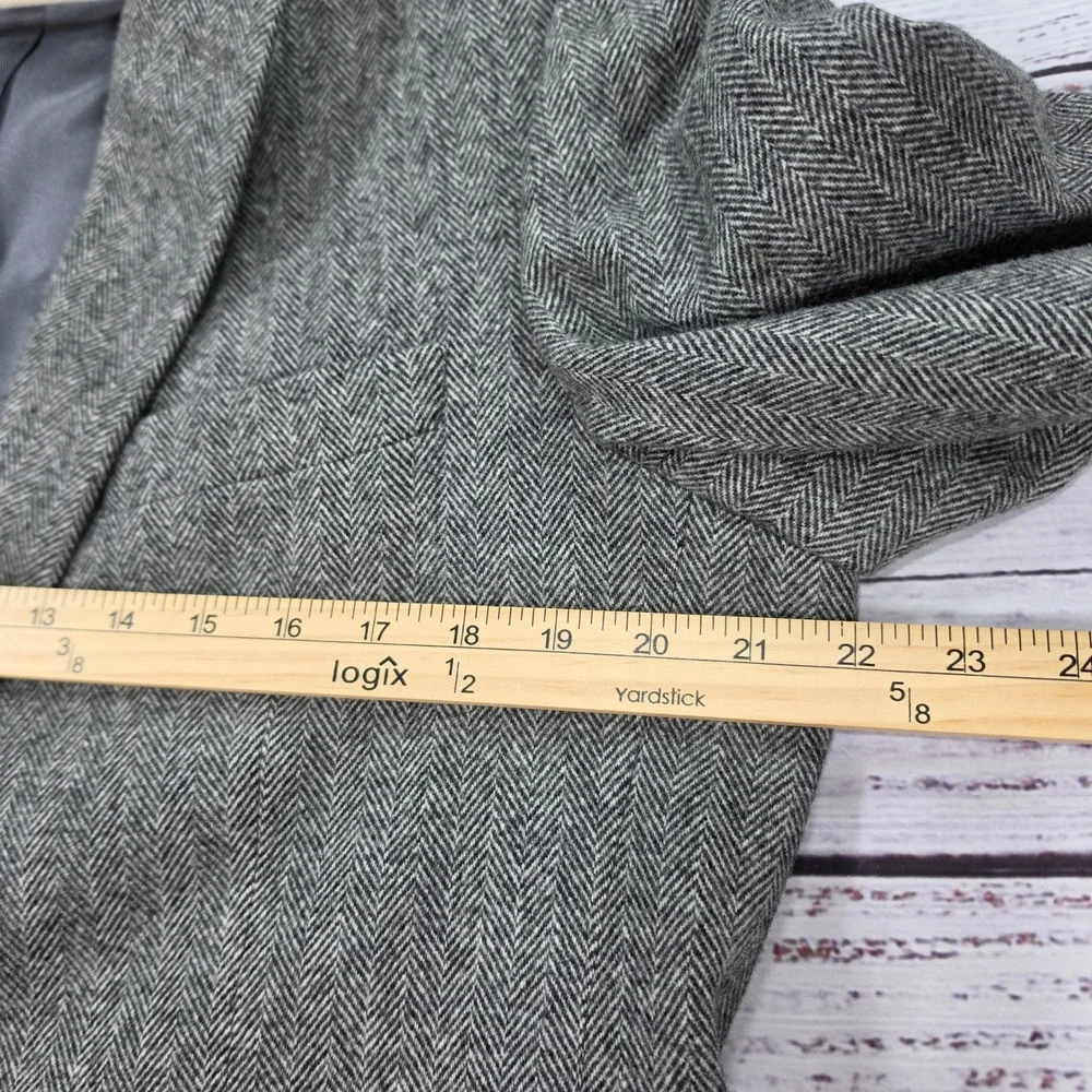Chereskin Sport Coat Mens 42R Grey Excellent Herringbone Camel Hair Blend Blazer